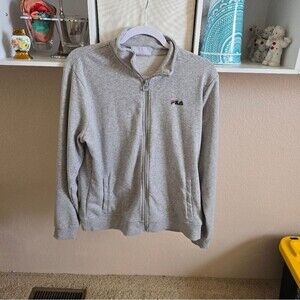 FILA  Mens Jacket - Closet Staple - Grey  - Full Zip  - size L
